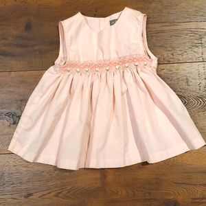 Pink Smocked sleeveless top